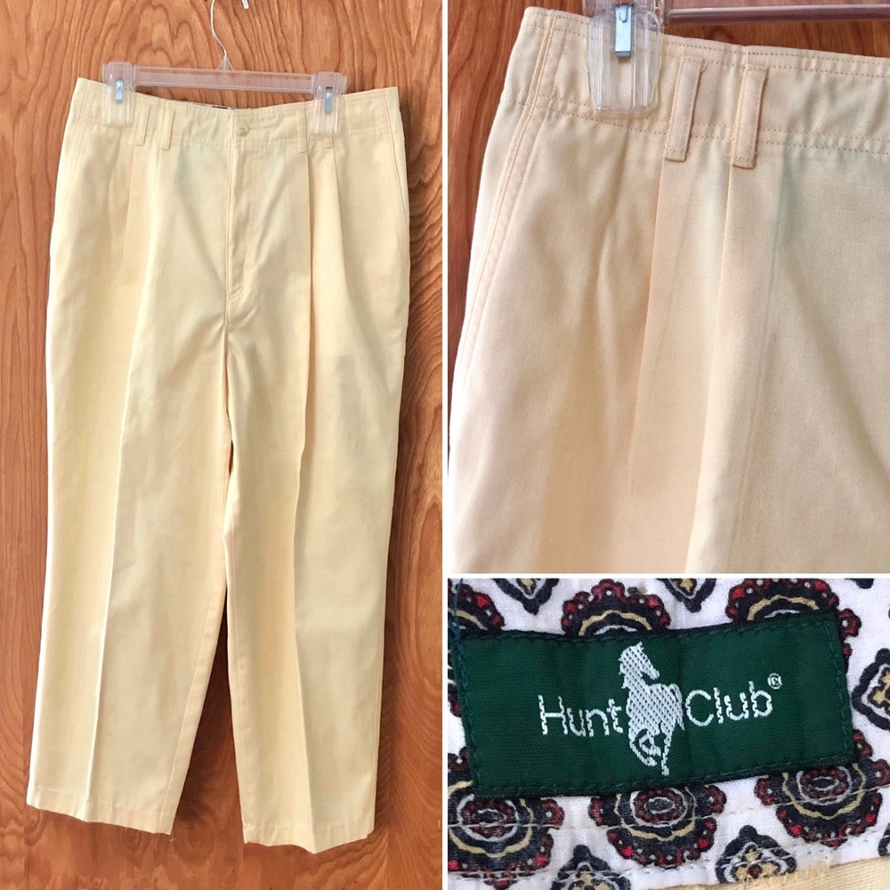 Hunt Club vintage 80s preppy high rise pants, 14